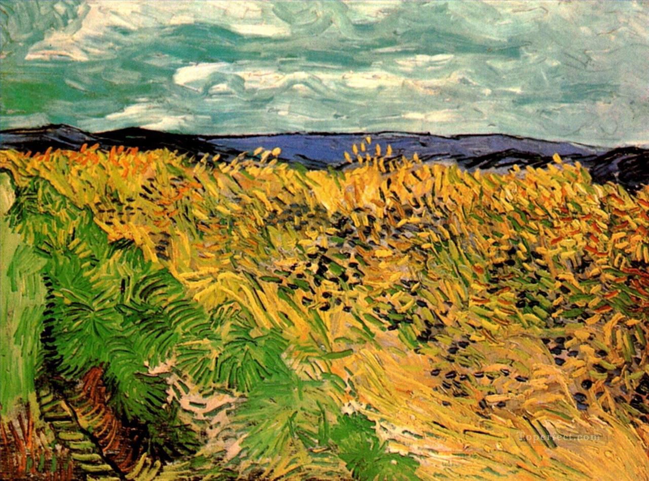 Wheat Field with Cornflowers Vincent van Gogh Oil Paintings